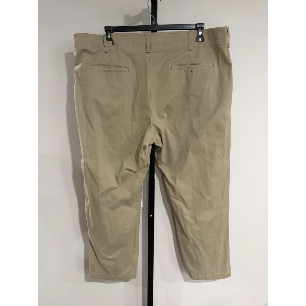 Lee Extreme Comfort MVP Mens 46x29 Khaki Straight Fit Stretch Chino Pants F160